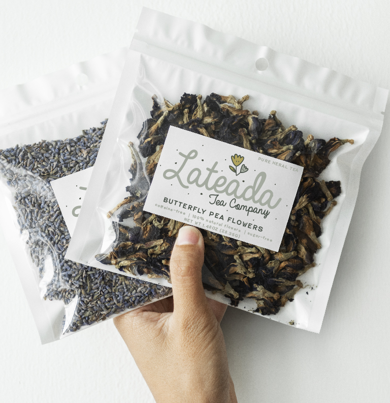 new logo design labels for herbal tea company