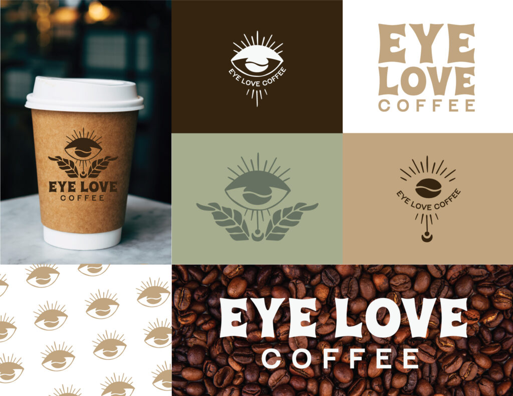 coffee shop logo branding concept design