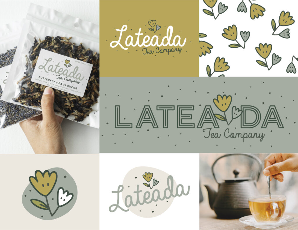 tea company brand design concept