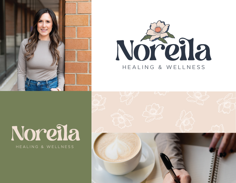 Brand design Noreila Healing and Wellness AlaKart Design Co