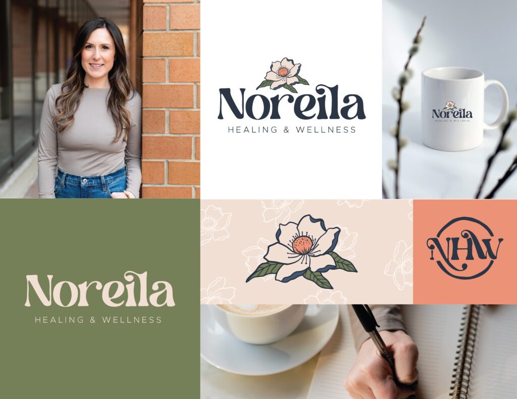 Noreila Healing and Wellness logo design